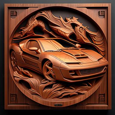 3D модель Pontiac Fiero (STL)